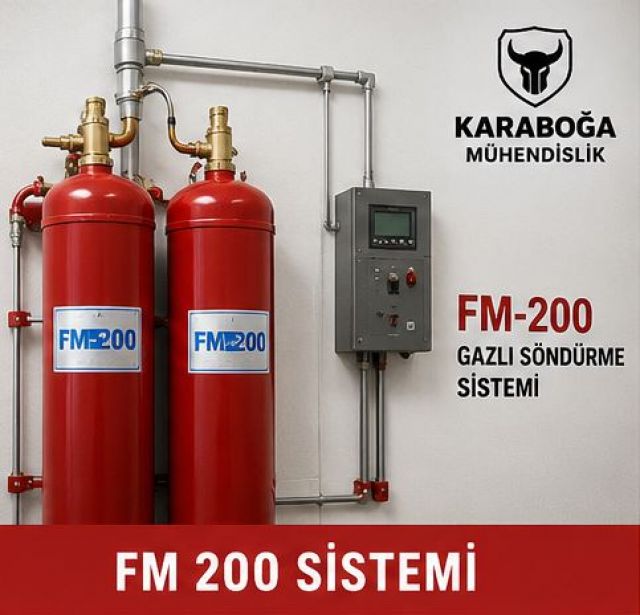 Beykoz FM200 Yangın Söndürme Sistemi | Kurulum, Projelendirme ve Bakım